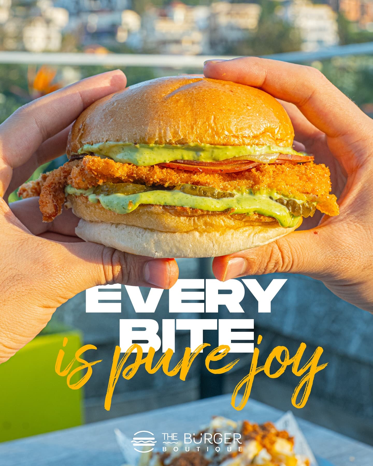 Smashed Falafel Burger